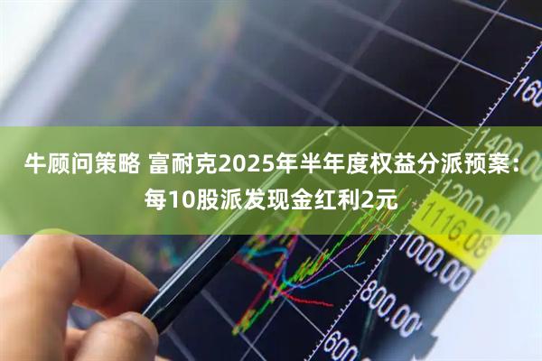 牛顾问策略 富耐克2025年半年度权益分派预案：每10股派发现金红利2元