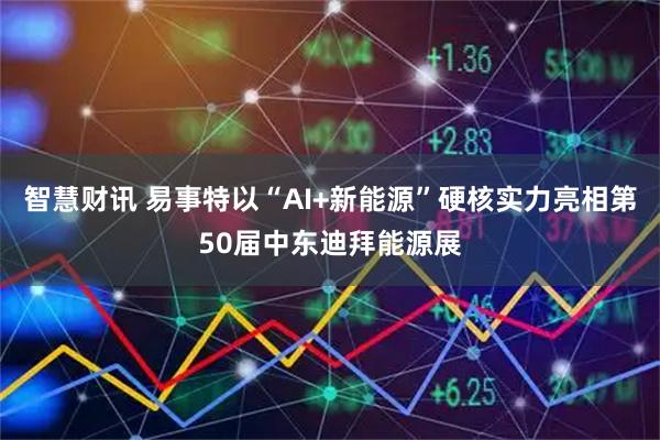 智慧财讯 易事特以“AI+新能源”硬核实力亮相第50届中东迪拜能源展